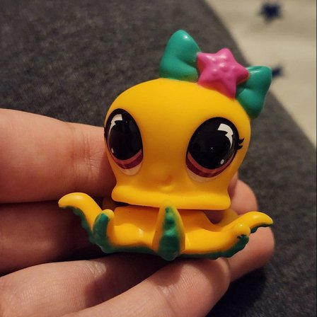 Littlest Pet Shop Seri 4 Tekli Figür Minişler Ahtapot #231 Figürü ve Aksesuarı
