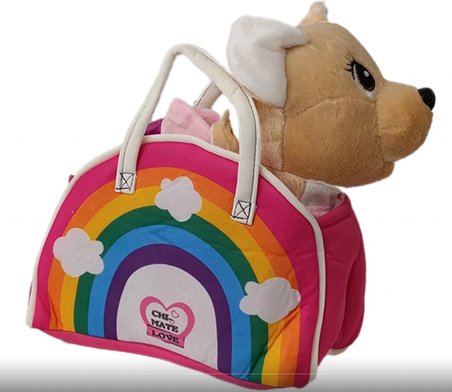 Uzaktan Kumandalı Çantalı Yürüyen Sesli Peluş Köpek Unicorn Kostümlü Oyuncak 20 cm