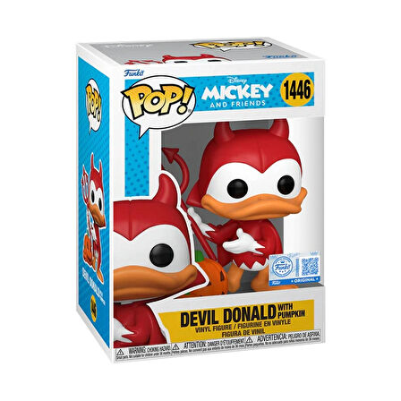 Funko POP Disney: Devil Donald with Pumpkin Special Edition