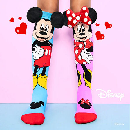 Mickey and Minnie Çorap Ayak Maskesi 6 Yaş +