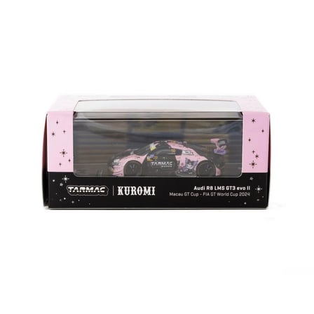 Tarmac Works 1/64 Audi R8 LMS GT3 evo II Macau GT Cup - FIA GT World Cup 2024 #10 with Tarmac Cards Combo Set