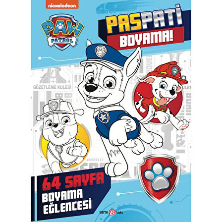 Paw Patrol Paspati Boyama! Eğitici Çocuk Kitabı