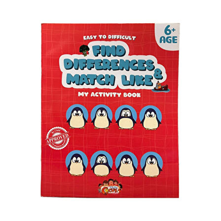 Find Differences Matc Like My Activity Book Eğitici Çocuk Kitabı