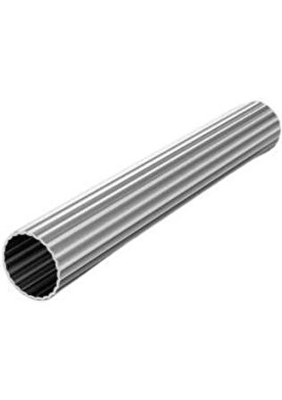 Çankaya Yuvarlak Alüminyum Dolap Içi Askı Borusu + 2 Adet Flanş + Vidaları 120cm