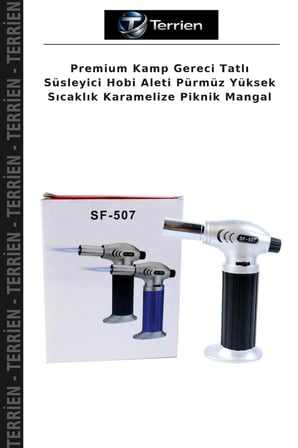 Premium Kamp Gereci Tatlı Süsleyici Hobi Aleti Pürmüz Yüksek Sıcaklık Karamelize Piknik Mangal