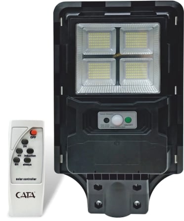 1 Adet Cata Ct 4640 Solar Güneş Enerjili 200W Sensörlü Sokak Armatür 6400K Beyaz Işık
