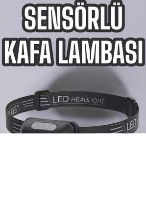 Kafa Lambası Kamp Lambası Led Işık Şarjlı Ayarlanabilir