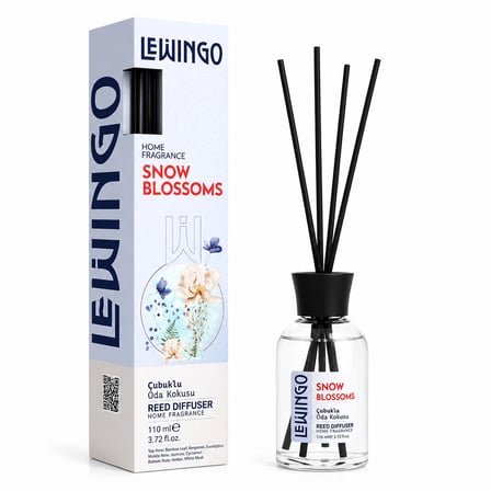 Snow Blossoms Bambu Çubuklu Oda Kokusu - 110 Ml - Cam Şişe