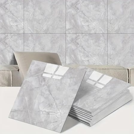 Gri Mermer Desen Duvar Sticker (30X30)