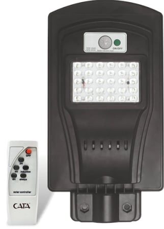 1 Adet Cata Ct 4690 Solar Güneş Enerjili 60W Sensörlü Sokak Armatür 6400K Beyaz Işık