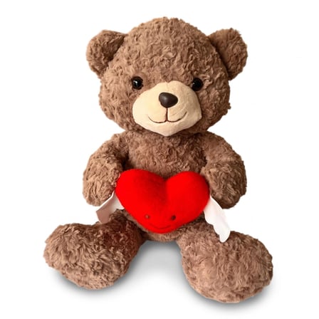 Pl50247 50 Cm Kanatli Kalp Tutan Ayi Peluş Oyuncak