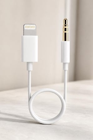 Premium Dönüştürücü Kablo Lightning to 3.5MM Aux TRMJH24 Kullanışlı Ürün Telefon Kablosu