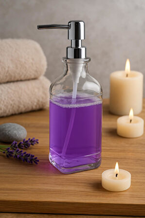 Cam Kare Sıvı Sabunluk 750 ml