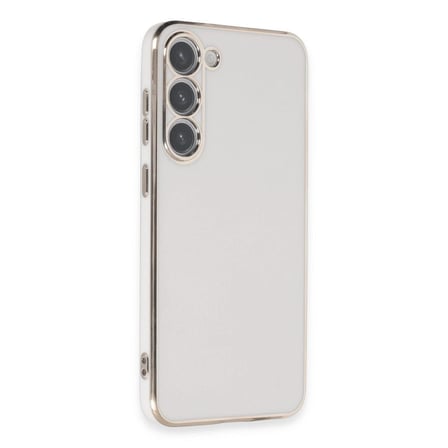 Samsung Galaxy S23 Kılıf Volet Silikon - Beyaz