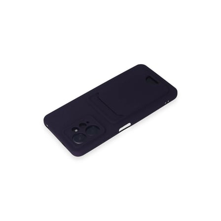Xiaomi Redmi Note 12 4g Kılıf Kelvin Kartvizitli Silikon - Derin Mor