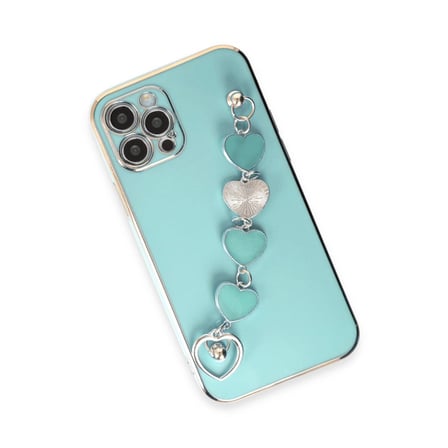 Apple İphone 12 Pro Max Kılıf Esila Silikon - Su Yeşili