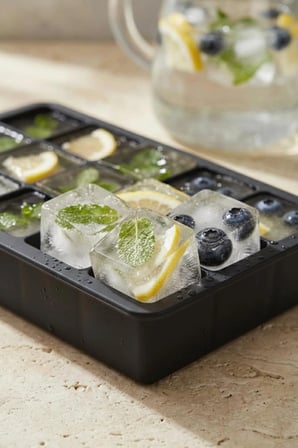 15 Hazneli Silikon Buz Kalıbı & Çok Amaçlı Buzluk Ve Dondurucu Organizeri 12x19 cm