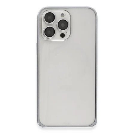 Joko Apple İphone 15 Pro Max Metal Bumper Mat Kapak - Gri