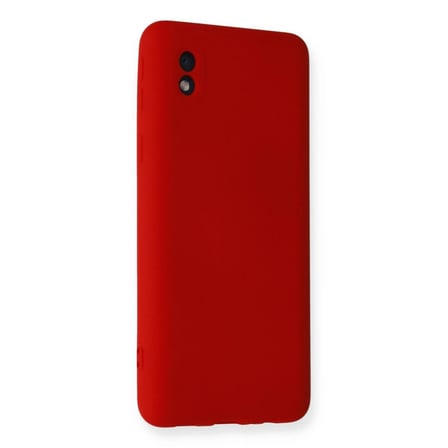 Samsung Galaxy A01 Core Kılıf Nano İçi Kadife Silikon - Kırmızı
