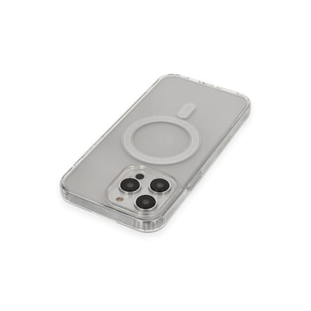 Apple İphone 13 Pro Max Kılıf Matte Şeffaf Magneticsafe - Şeffaf