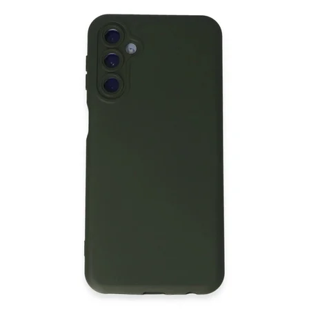 Samsung Galaxy M14 5g Kılıf Nano İçi Kadife Silikon - Koyu Yeşil