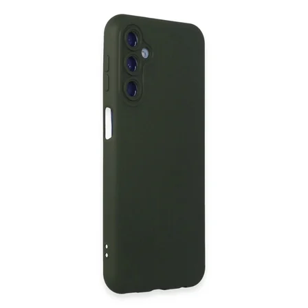 Samsung Galaxy M14 5g Kılıf Nano İçi Kadife Silikon - Koyu Yeşil