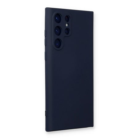 Samsung Galaxy S23 Ultra Kılıf Nano İçi Kadife Silikon - Lacivert
