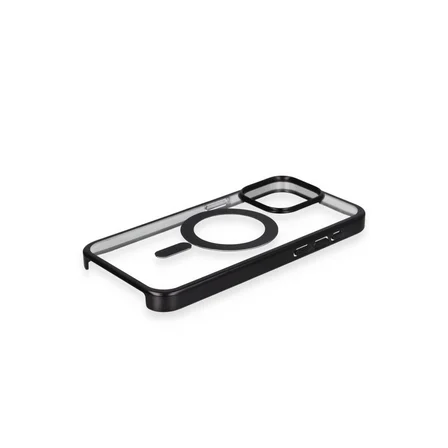 Apple İphone 15 Pro Max Kılıf Erozi Magsafe Kapak - Siyah