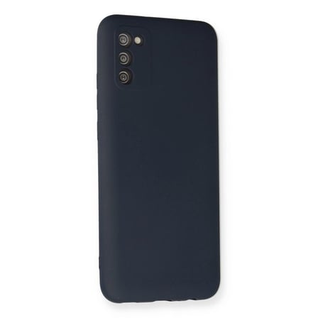 Samsung Galaxy A03s Kılıf Nano İçi Kadife Silikon - Lacivert