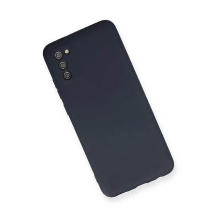 Samsung Galaxy A03s Kılıf Nano İçi Kadife Silikon - Lacivert