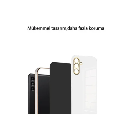 Xiaomi Redmi 13c Kılıf Volet Silikon - Beyaz