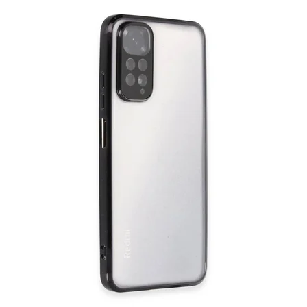 Xiaomi Redmi Note 11 Kılıf Razer Lensli Silikon - Siyah