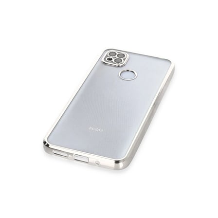 Xiaomi Redmi 9c Kılıf Razer Lensli Silikon - Gümüş