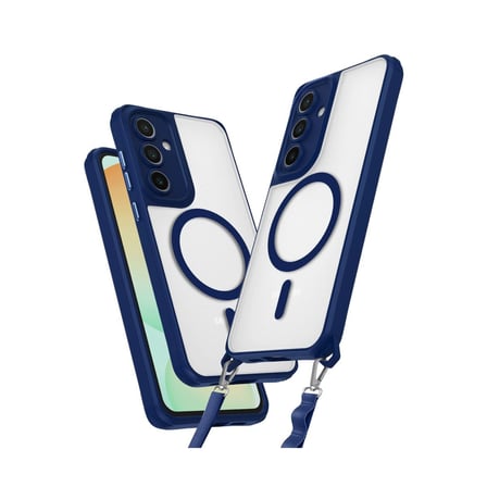 Samsung Galaxy S25 Kılıf Enka Magsafe Silikon Kılıf - Lacivert
