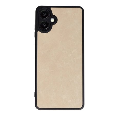 Samsung Galaxy A06 Kılıf Aras Deri Kapak - Pudra