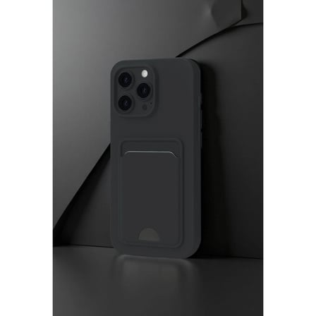 Apple İphone 16 Pro Max Kılıf Kelvin Kartvizitli Silikon - Derin Mor