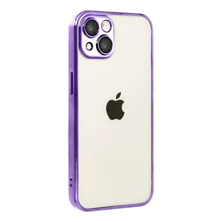 Apple İphone 15 Razer Lensli Silikon - Mor