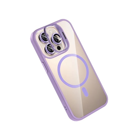 Joko Apple İphone 14 Pro Max Remim Lensli Magsafe Standlı Kapak - Lila