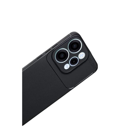 Oppo Reno 15 Auto Focus Karbon Kapak - Siyah