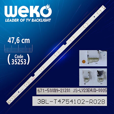 3BL-T4754102-R02B - 671-500B9-21201 JS-LY23EHUD-0005 - 47.6 CM 7 LEDLİ -