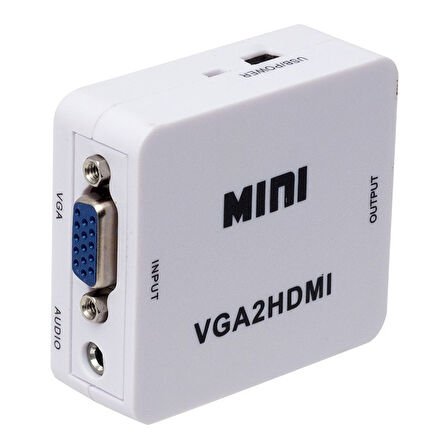 PM-18698 VGA TO HDMI SES ÇIKIŞLI MİNİ MODEL DÖNÜŞTÜRÜCÜ