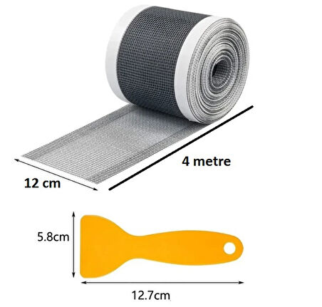 Çok Amaçlı Gider Süzgeci ve Sineklik Tamir Kiti 12 cm * 4 metre