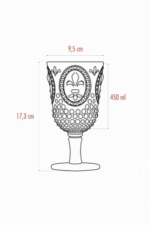 Akrilik Renkli 6'lı Kadeh & Su Meşrubat Kahve Yanı Bardağı 450 ml ( Cam Değildir )