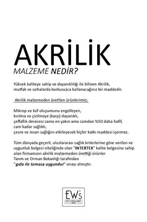 Akrilik Yeşil 6 Lı Uzun Bardak