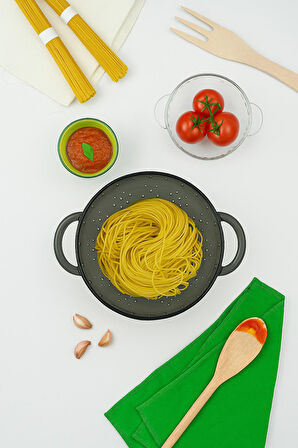 Akrilik Füme Makarna Süzgeçi & Sebze Meyve Süzgeçi