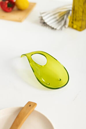 Akrilik Yeşil Tezgah Üstü Kirli Kaşıklık & Kepçe Altlığı