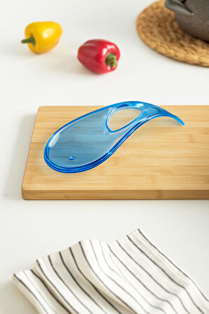 Akrilik Mavi Tezgah Üstü Kirli Kaşıklık & Kepçe Altlığı