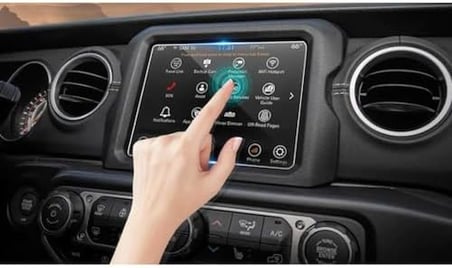 Jeep Renegade Limited 8.4 Inç Multimedya & Navigasyon Ile Uyumlu Mat Ekran Koruyucu Parmak İzi Parla