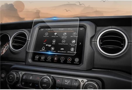 Jeep Renegade Limited 8.4 Inç Multimedya & Navigasyon Ile Uyumlu Mat Ekran Koruyucu Parmak İzi Parla