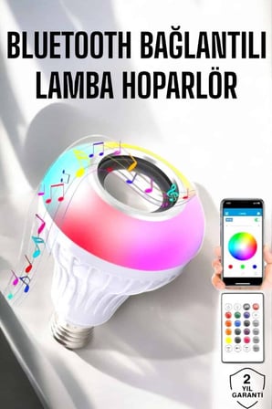Lamba Led Hoparlör Dayanıklı ve Uzun Ömürlü Bluetooth Hoparlör
